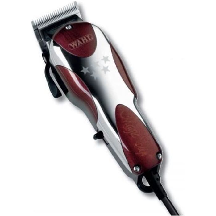 Tondeuse professionnelle - WAHL - Magic Clip - À fil - Chrome Bordeaux