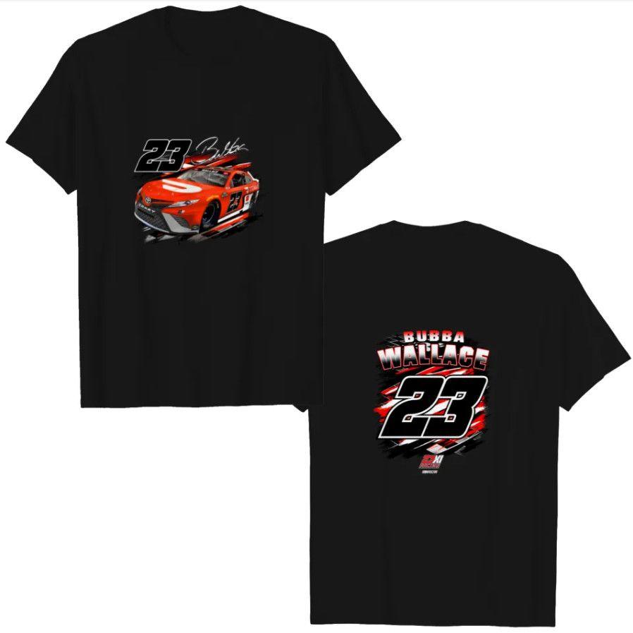 Unisex shirt Cotton Oversize Large Size Bubba Wallace Fan Vintage Style NASCAR Racing Tee 's Heavyweight