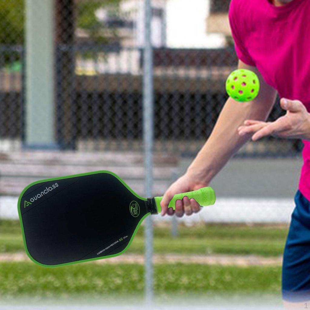 Carbon Fiber Pickleball Paddle Racquet for Player Training Adults Brown