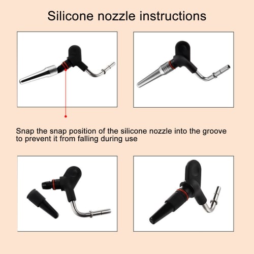 Replacement silicone steam nozzle for DeLonghi Dedica EC680/EC685 coffee machines. Features include: steam nozzle, milk foam nozzle, and Dedica foam n