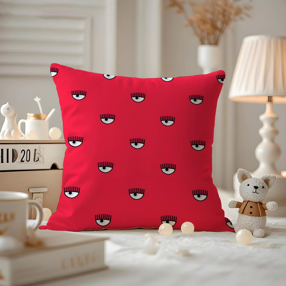 Cushion Cover Pattern Printed Pillowcase For Living Room Sofa Cushion Cover & Bedroom Decor C-CHIARA FERRAGNICOOL