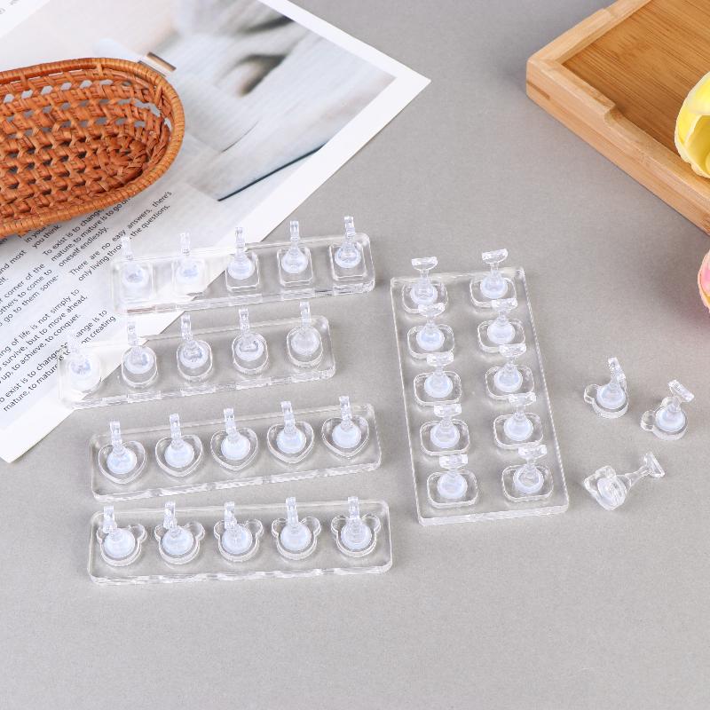 1 Set Non-Magnetic Nail Display Acrylic Nail Display Stand Tips Holder Nail Practice Stand Fingernail Diy Manicure Stand Tools
