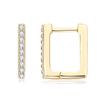 Elegant Square Moissanite Stud Earrings for Women - Trendy S925 Sterling Silver Ear Cuffs