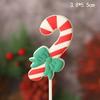Christmas Decor Set: Card Inserts, Cake Toppers, Cup Garland, Wreath Ornaments, Strawberry Tower, Cartoon Star & Tree Decorations.