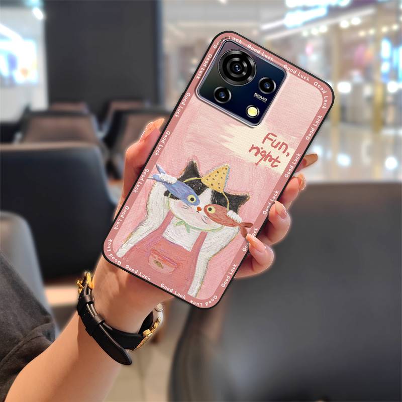 Strapazierfähige Niedliche Handyhülle Für ZTE Blade V50 Vita Cartoon Mode Design Graffiti Stoßfest Schützende Handytasche TPU