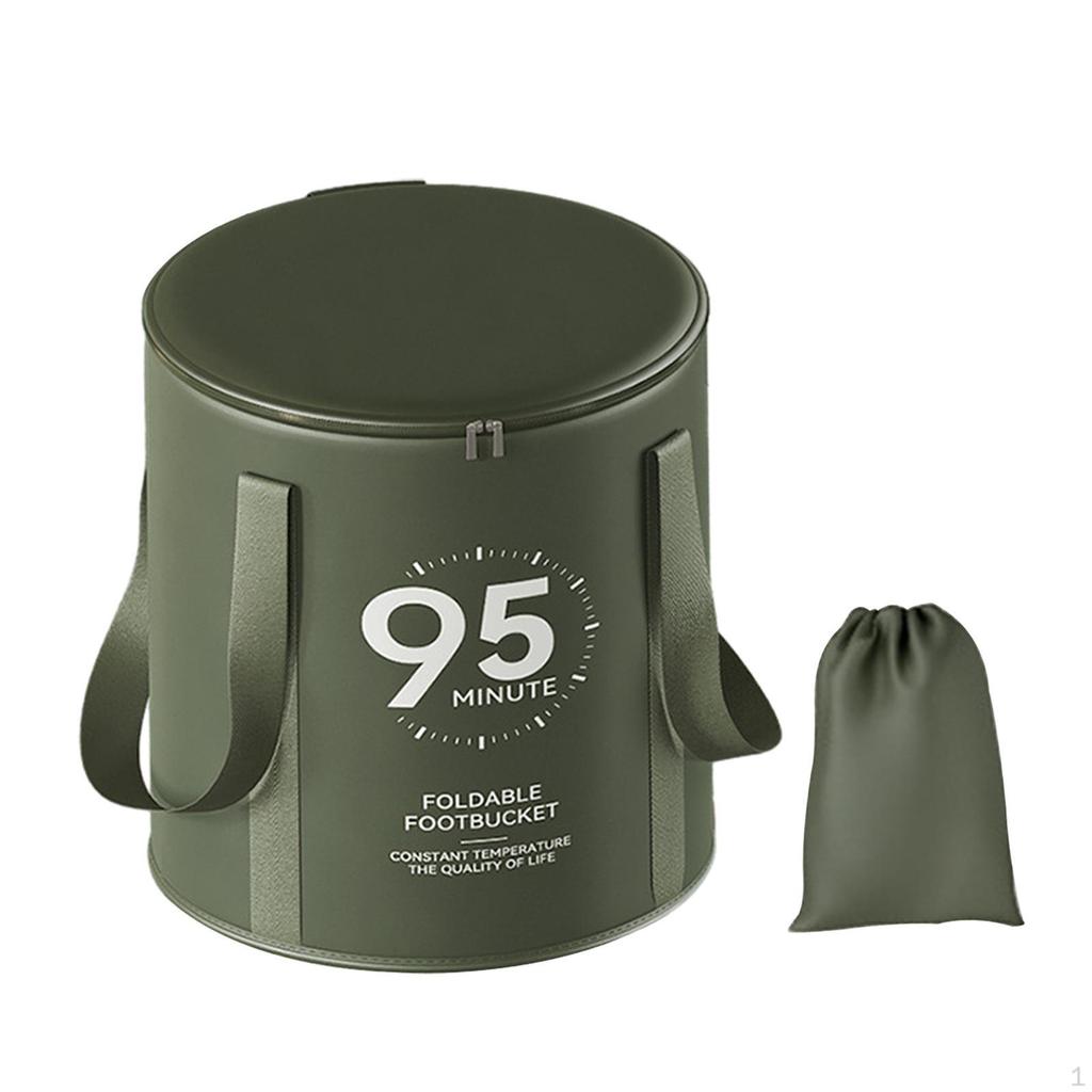 Collapsible Foot Basin Soaking Bucket Foldable Water Container Dormitory Bath