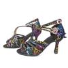 Professionelle Tanzschuhe für Damen, Ballsaal-Tanzschuhe, lateinamerikanische Tanzschuhe mit Absatz, 9 cm