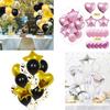 Rose Gold Confetti Star Heart Latex Balloons Birthday Party Decorations Wedding Anniversary Supplies Balloon Arch Kit