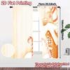 2pcs  Curtains Candy Cane Gingerbread House Frosting (3) Chic Curtains&Window Treatment Polyester Easy Install Curtains Versatile