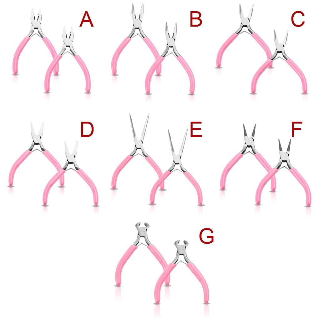 Pack of 2 Pliers Stripping Anti-slip Steel Spring Loaded Nipper Craft Jewelry Making Fixing Portable Strippers Hand Tools