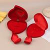 Velvet Heart-Shaped Necklace Pendant Packaging Box Valentine'S Day Engagement Proposal Wedding Ring Box Gift Box Jewelry Case