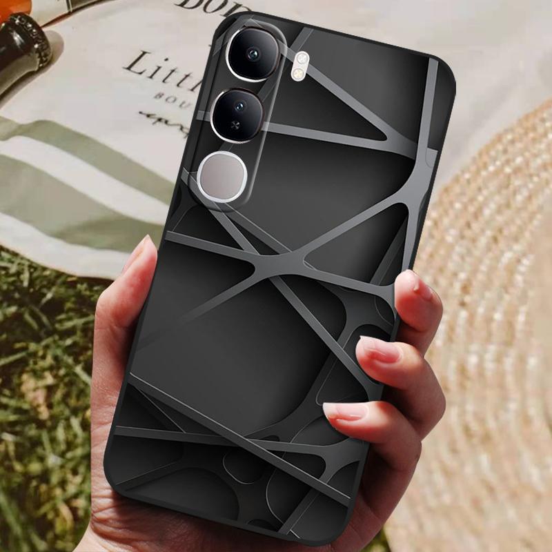 For Vivo V40 Lite 4G 5G V40Lite (IDN) V40E V 40 SE Case Luxury Painted Phone Silicon Back Cover For Vivo Y200 Y300 Cases Shell