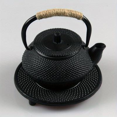 Japanischer Teekannen-Untersetzer aus Gusseisen mit Gummifüßen, Topfmatte, Küchen-Teegeschirr, Zubehör für die Teezeremonie