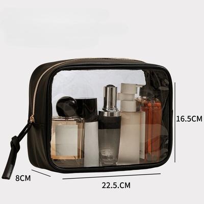 Przenośna kosmetyczka przezroczysta PVC organizer na kosmetyki etui do podróży codziennego użytku dostępne w wielu rozmiarach torebki damskie