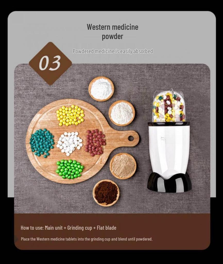 Compact Dual-Use Grain and Spice Grinder for Fine and Wet Processing 
