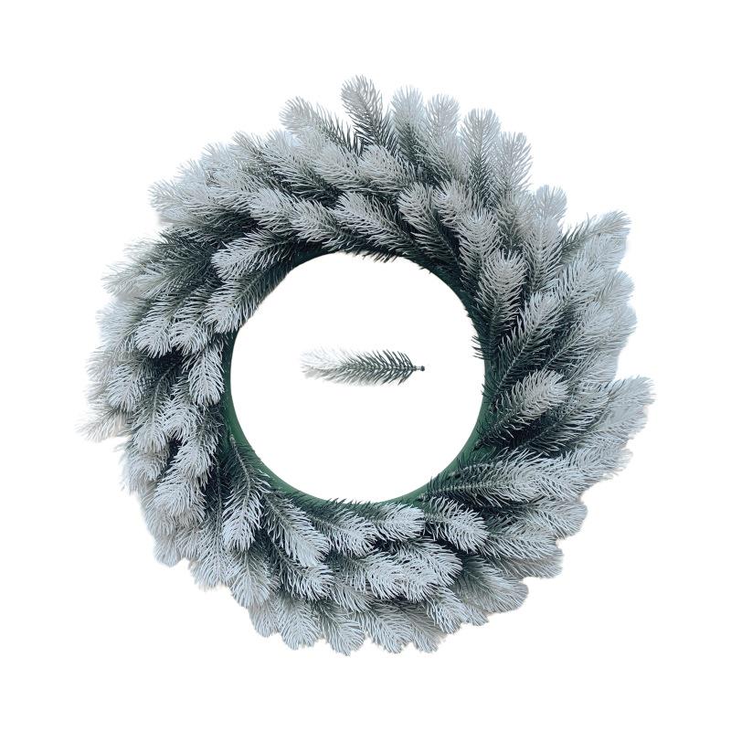 Holiday Pine Needle Wreath: Festive Door Hanging for Christmas & Halloween