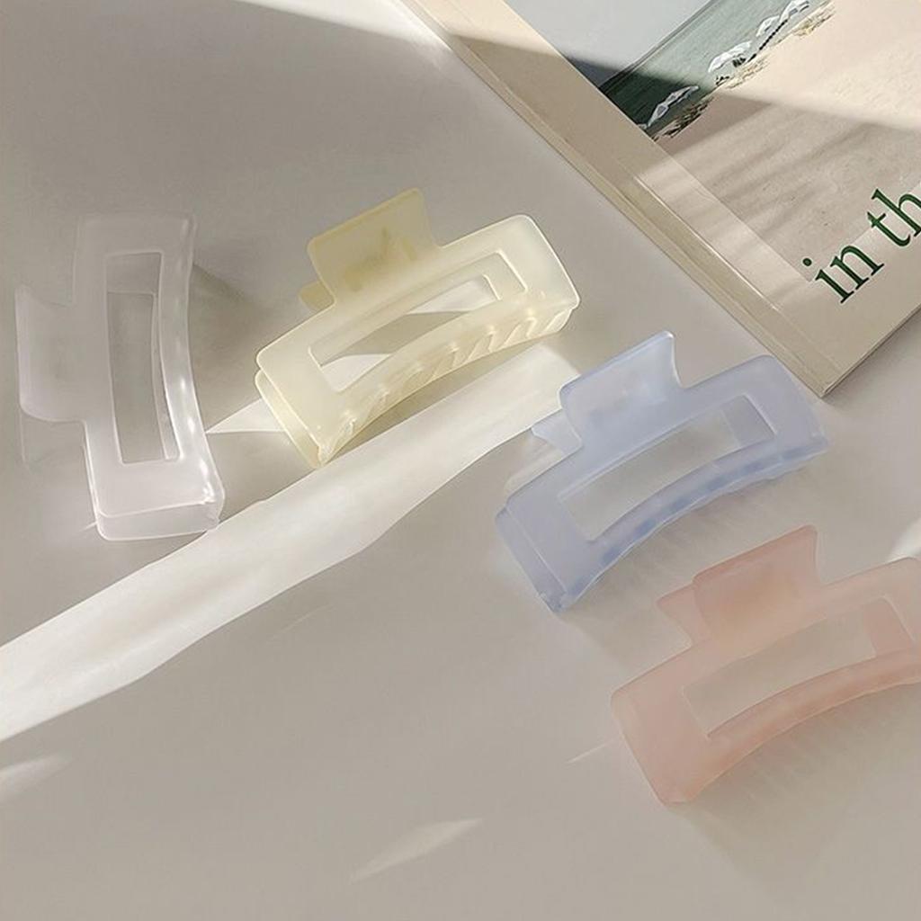 Large Hair Claw Clip for Women 3.5inch Hair Clamps for Thick and Long Hair Non-slip Square Jaw Clip for Curly Hair