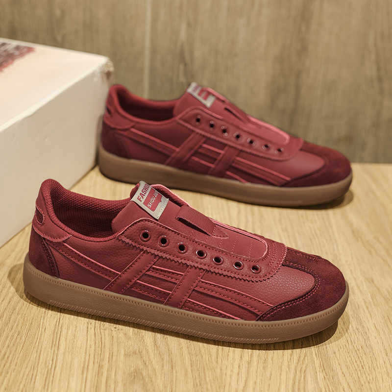 Fashion Legitimate Leather Normal Leather Womens Shoes Size 50 Vulcanize Red Shoes Sneakers Cute Items Sport Expensive High Brand