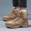 Men's outdoor field training boots four season high-top anti-slip jungle cross-country boots comfort casual hiking walking boots