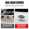 2026 Hot Car Sticker ABS Car Logo Badge Front Hood Emblem Rear Trunk Decorative Stickers For Kia Sportage Rio K2 Ceed Carnival P