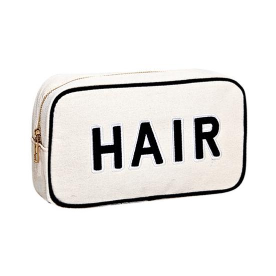 Large Capacity Cosmetic Bag Letter Print Handheld Cleansing Bag Lotion Eye Shadow Brushes Storage Bag