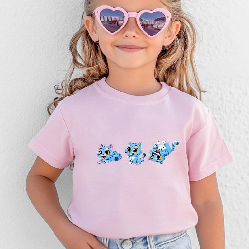 Kpop Korean Wave Witch Hunt printed T-shirt short sleeved children's clothing