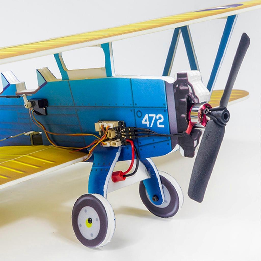 Dancing Wings Hobby E25 Stearman PT-17 Kaydet 450mm Wingspan PP Material Remote Control Airplane Biplane Flying Wing KIT/ KIT+Power Combo - KIT