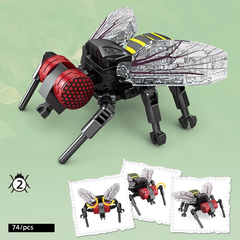 

Insect Story Series Building Blocks Bee Dragonfly Ladybug Snail Mini Model Bricks Desktop Decoration Children s Holiday Gifts
