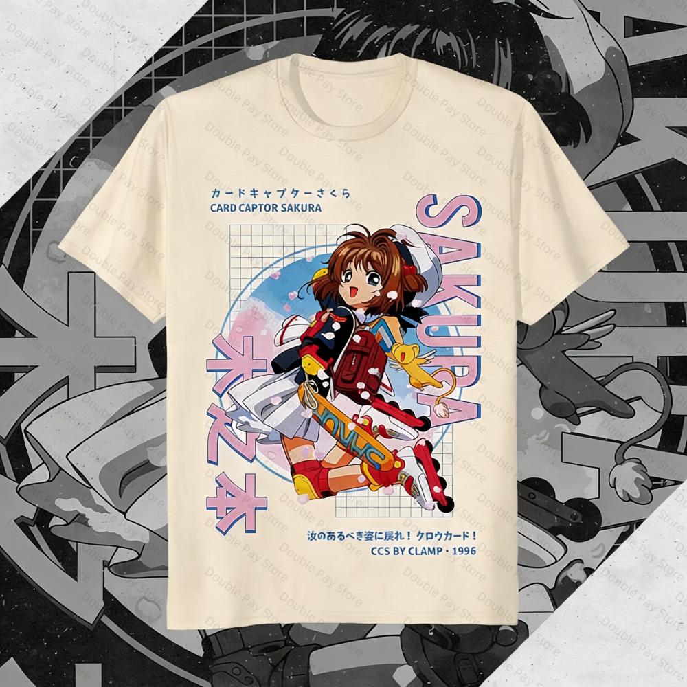 

Cardcaptor Sakura Tshirt Kawaii Anime Unisexga Waifu KeroChan Gift Shirt Plus Size Unisexs Shirts Women tshirts Tops Kids Shirts S
