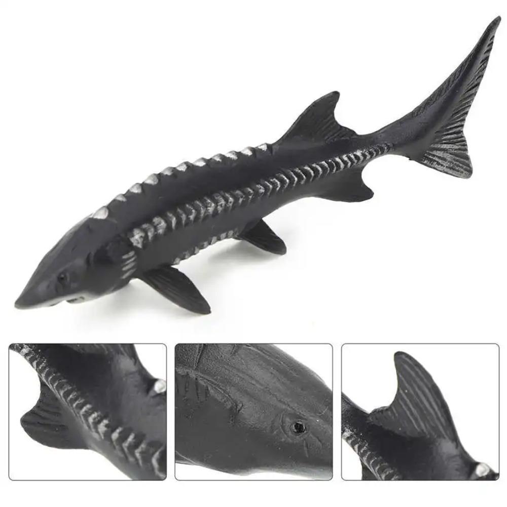 Simulated Fake Fish Model Action Figure Classic Ocean Animals Model Sturgeon Fish Model Artificial Toys for Children Home Decor