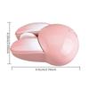M6 MOFII 2.4G Wireless Compact Silent Mouse with Cute Rabbit Designs,Pink