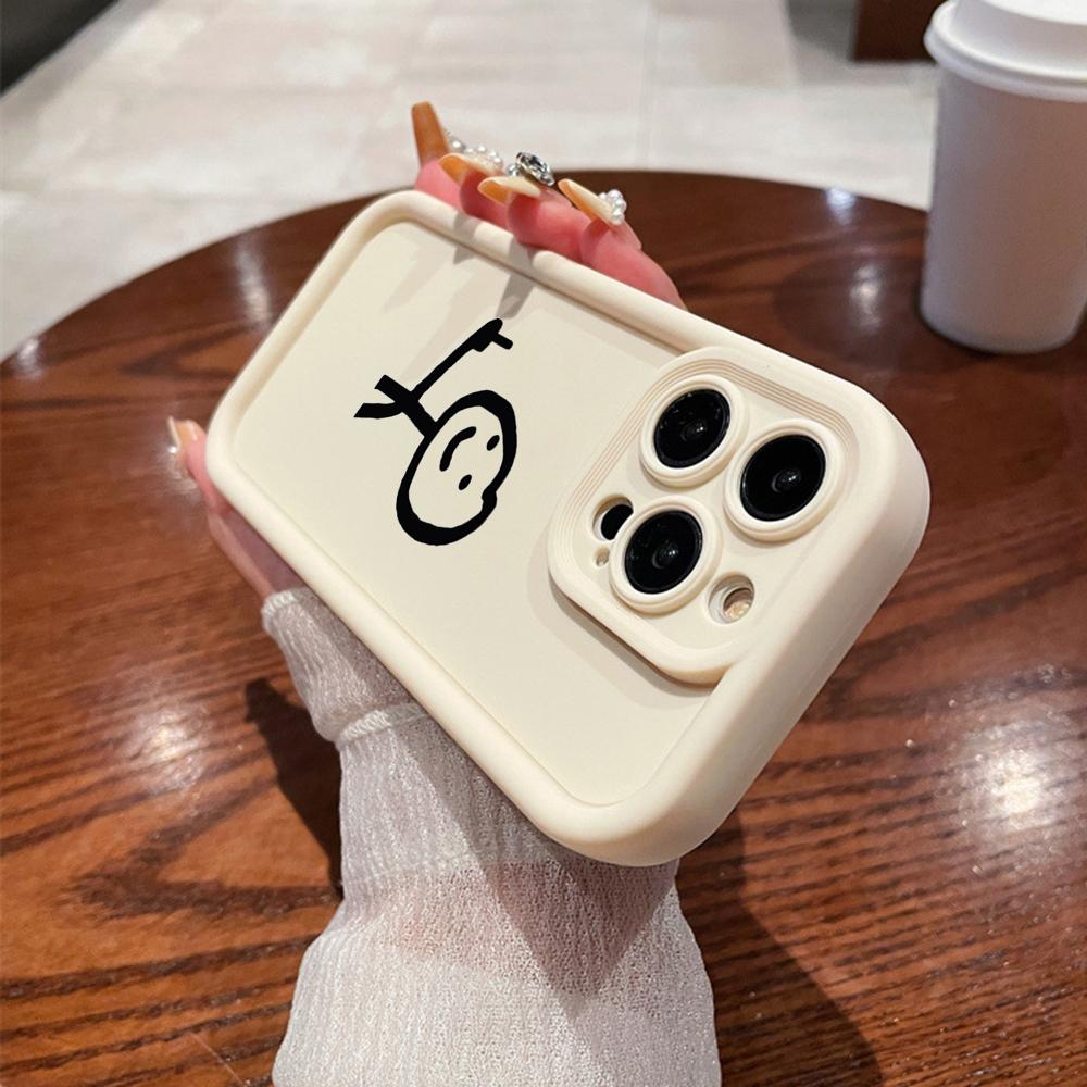 N78 Cartoon Matchman Soft Angel Eyes Phone Cases for iPhone 15 14 12 11 Pro Max 13 Mini 7 8 6S Plus XS Max XR SE Shockproof Bumper Cover