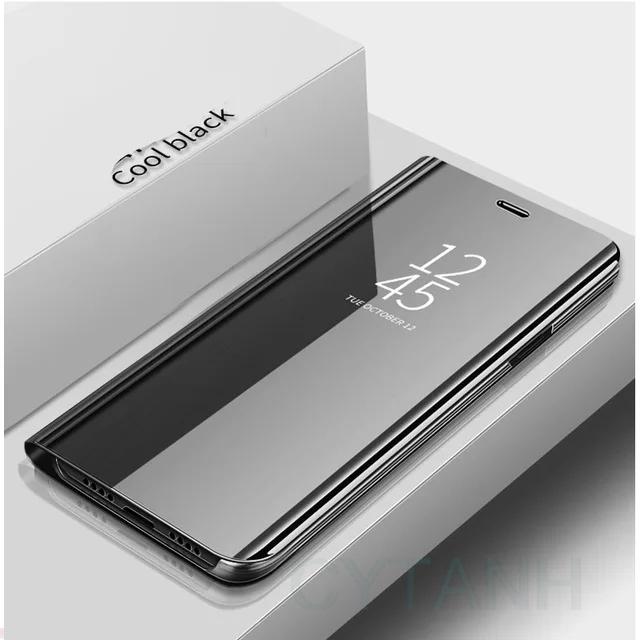 Mirror Leather Cases For Xiaomi Redmi Note 14 13 12 11 10 9 8 Pro Plus Redmi Note 12S 11S 10S 13C 12C Flip Magnetic Phone Cover