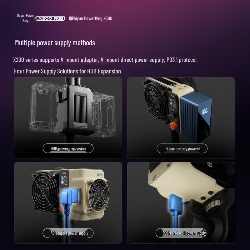 Zhiyun X200 200W Portable Bi-color COB LED Video Light