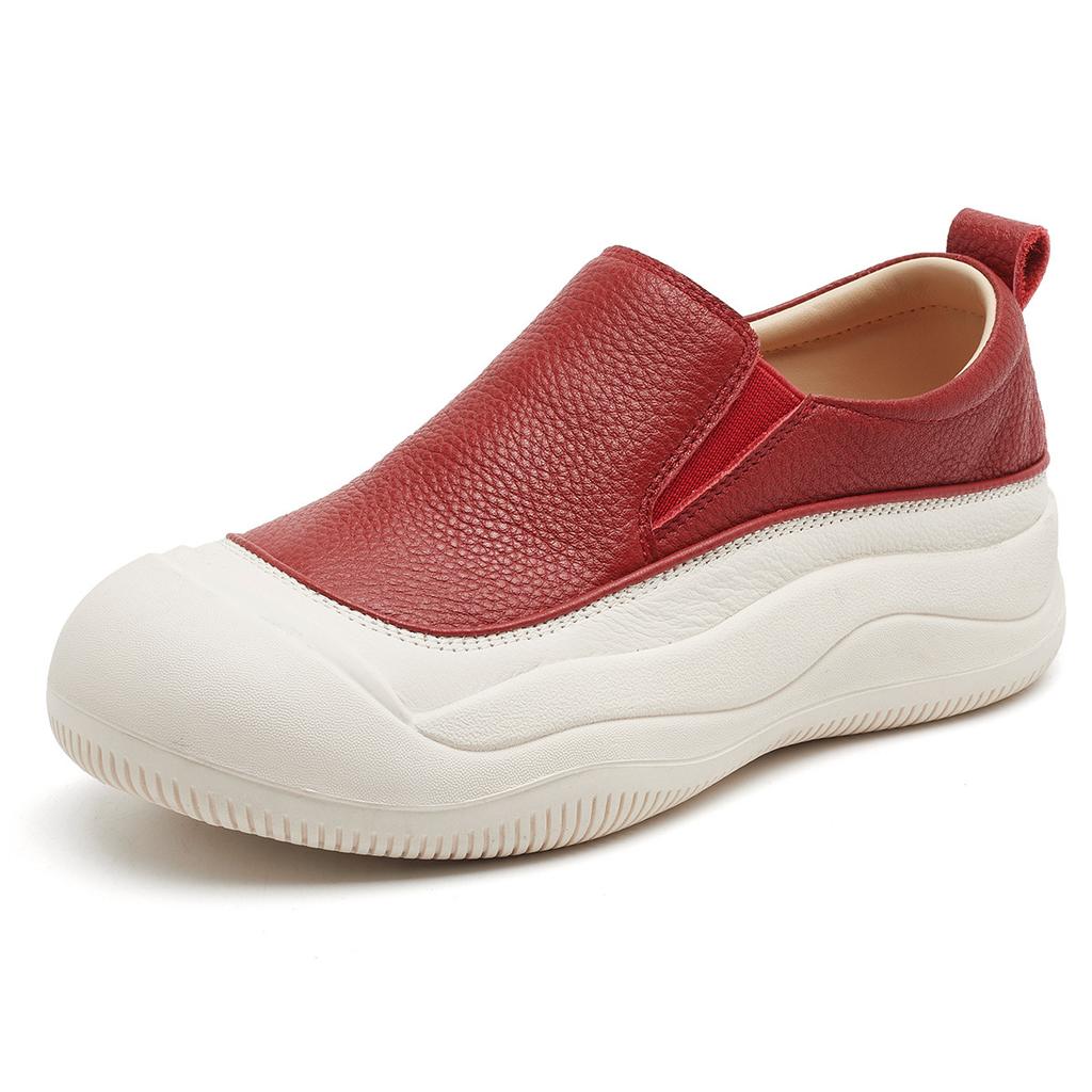 Loafers Woman Sports Style Comfortable Platform Casual Shoes Women's Casual Shoes Genuine Leather Baskets Femmes Scarpe Donna