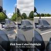 Motorcycle Handguards Clamp-on with Mounting Arms Smoked