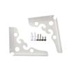 1Pair Decorative Brackets Heavy Duty Floating Shelf Bracket with Screws Iron Triangular Corner Brackets for Home Kitchens