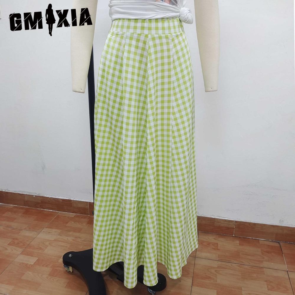 

GMXIA Женская Модная Повседневная Летняя Весенняя Юбка XXL зелёный