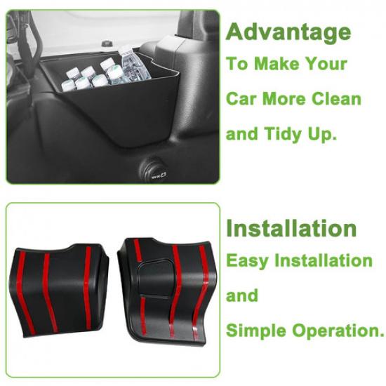 Car Back Trunk Two Both Side Multipurpose Storage Box Tray Organizer Compartment