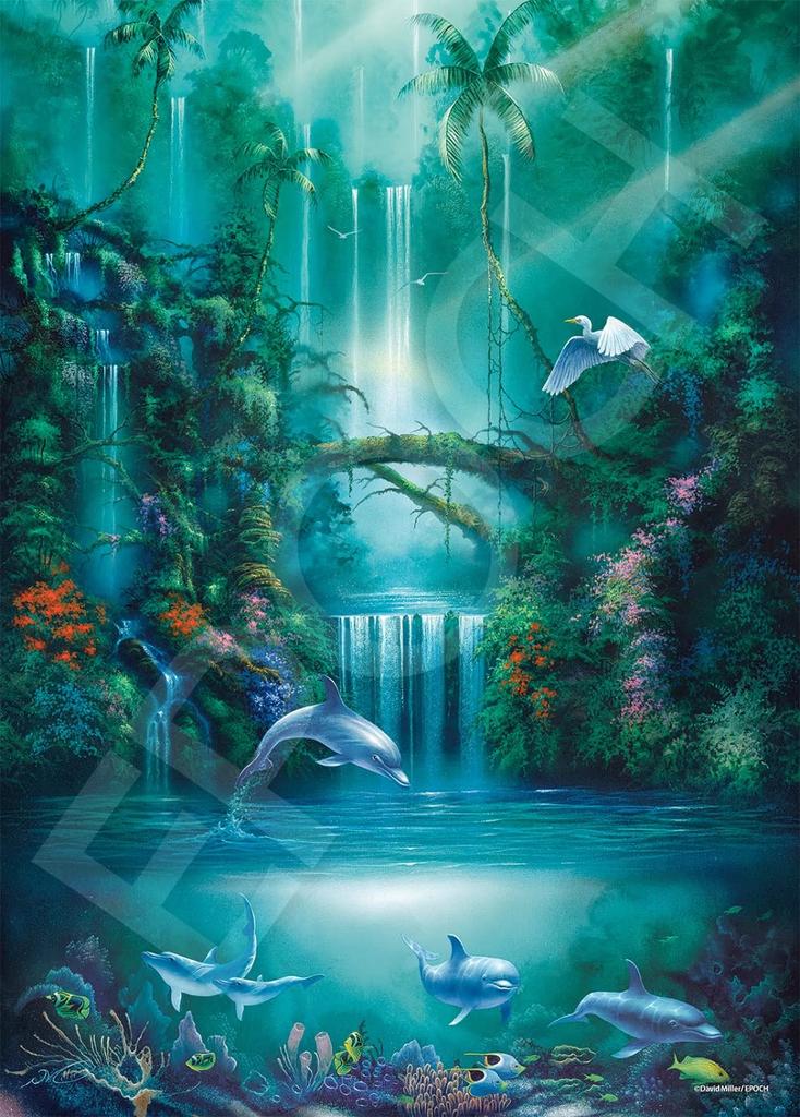 Epoch 2000 Super Small Piece Jigsaw Puzzle Marine Art Enchanted Pool X 53 with and Score Ticket EPOCH Illustration/Art (38 Cm) 54-716 Glue, Spatula,