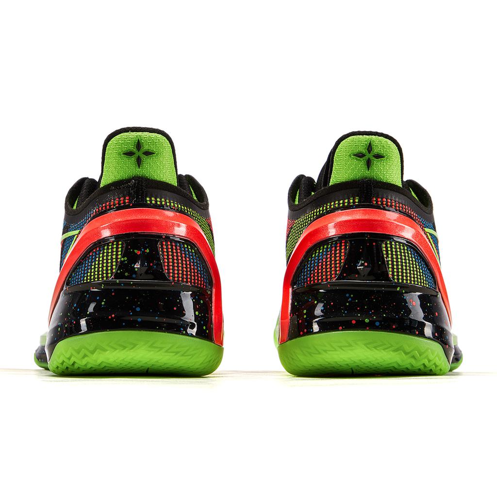 New LINING Blade 4V2 Basketball Shoes Men's Low Top Fluorescent Bright Grass Green/Neon Fruit Red ABAU037-11