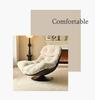 Eggshell Swivel Rocking Chair: Light Luxury Recliner for Living Room or Balcony