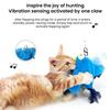 Yousheng Flapping Bird Cat Toy Rechargeable Flapping Sparrow with Chirping Sounds Catnip Interactive Plush Bird Toy for Cats Play And Exercise