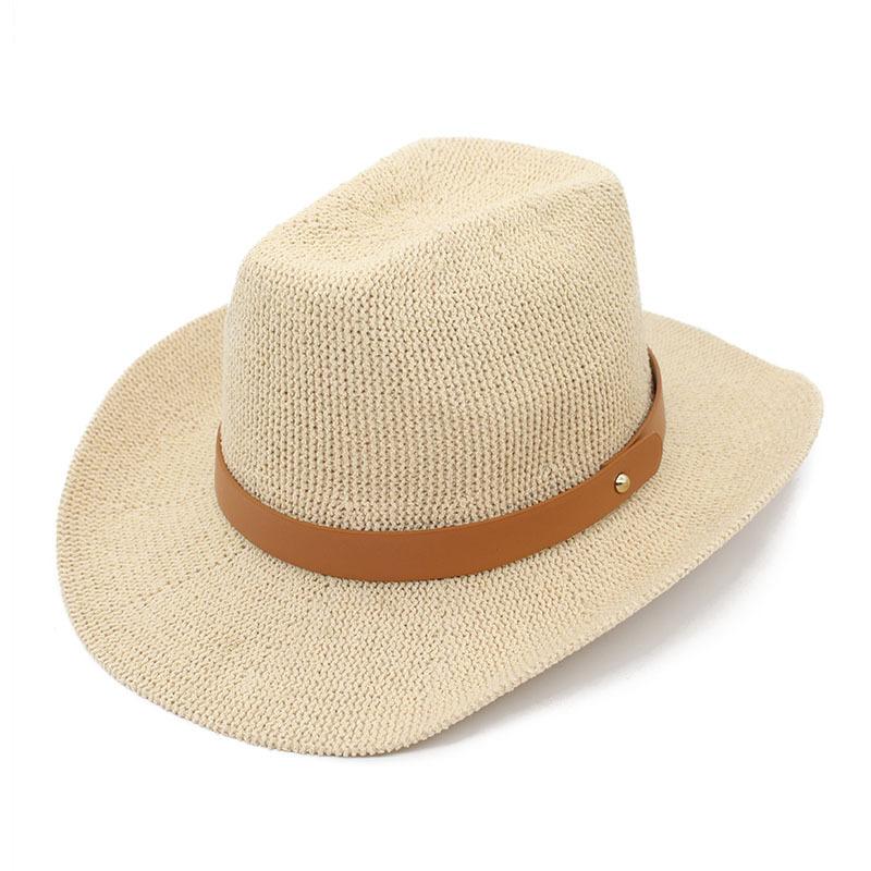 2022 Knitted Small Belt Top Hat Foldable Street Shot Concave Hat