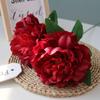 1Pc Fake Flower DIY Artificial Peony Bouquet Decor Home Table Decor Wedding Wall Materials Floral Silk Flowers Bridal Bouquet