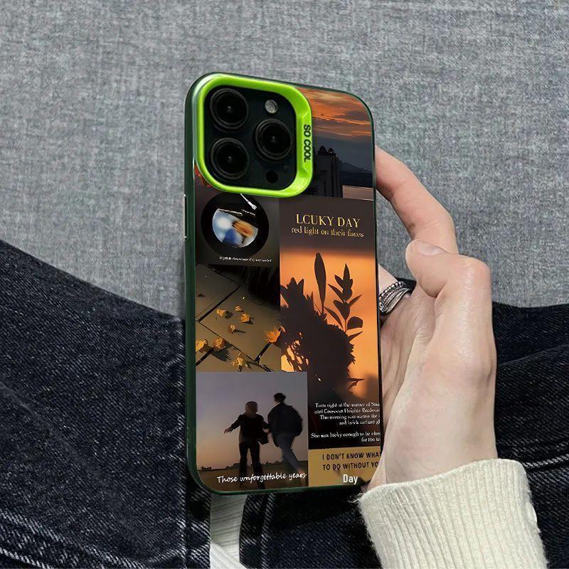 Silver Sunset Couples Phone Case for iPhone 17Pro & Air/16/15/14/13/12/11
