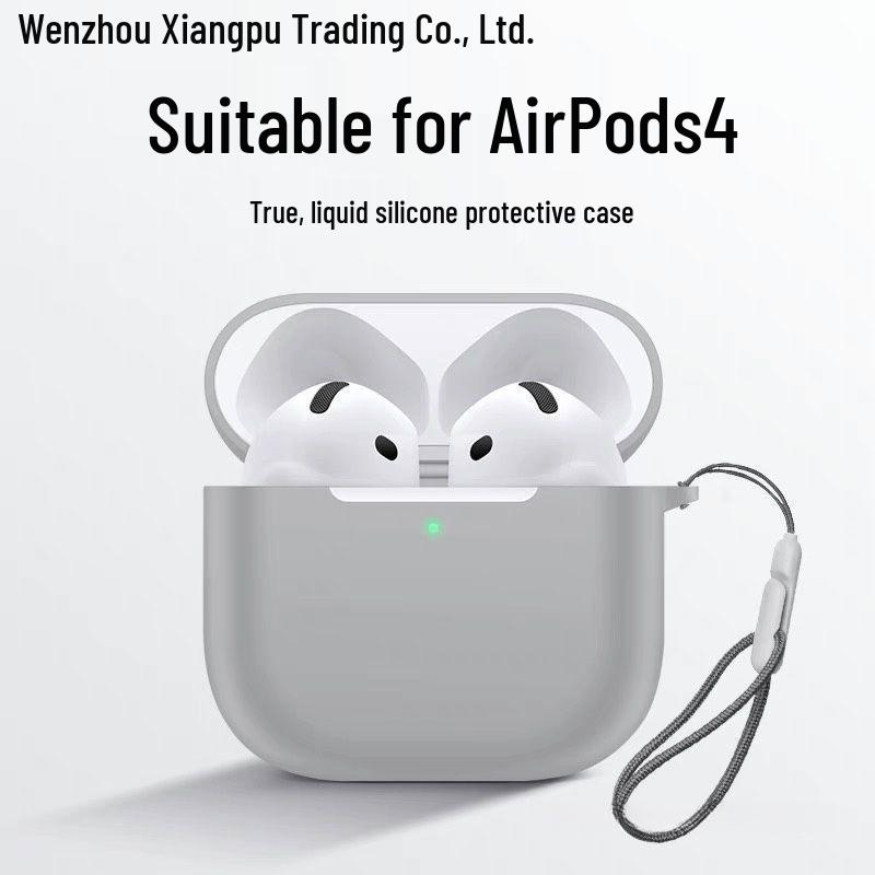Solid Gray Silicone Case for AirPods Pro 2nd Gen & AirPods 3