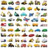 10/30/60pcs Cartoon Truck Transports Stickers for DIY Kids Teaching Scrapbooking Stationery Water Bottle Phone Laptop Helmet