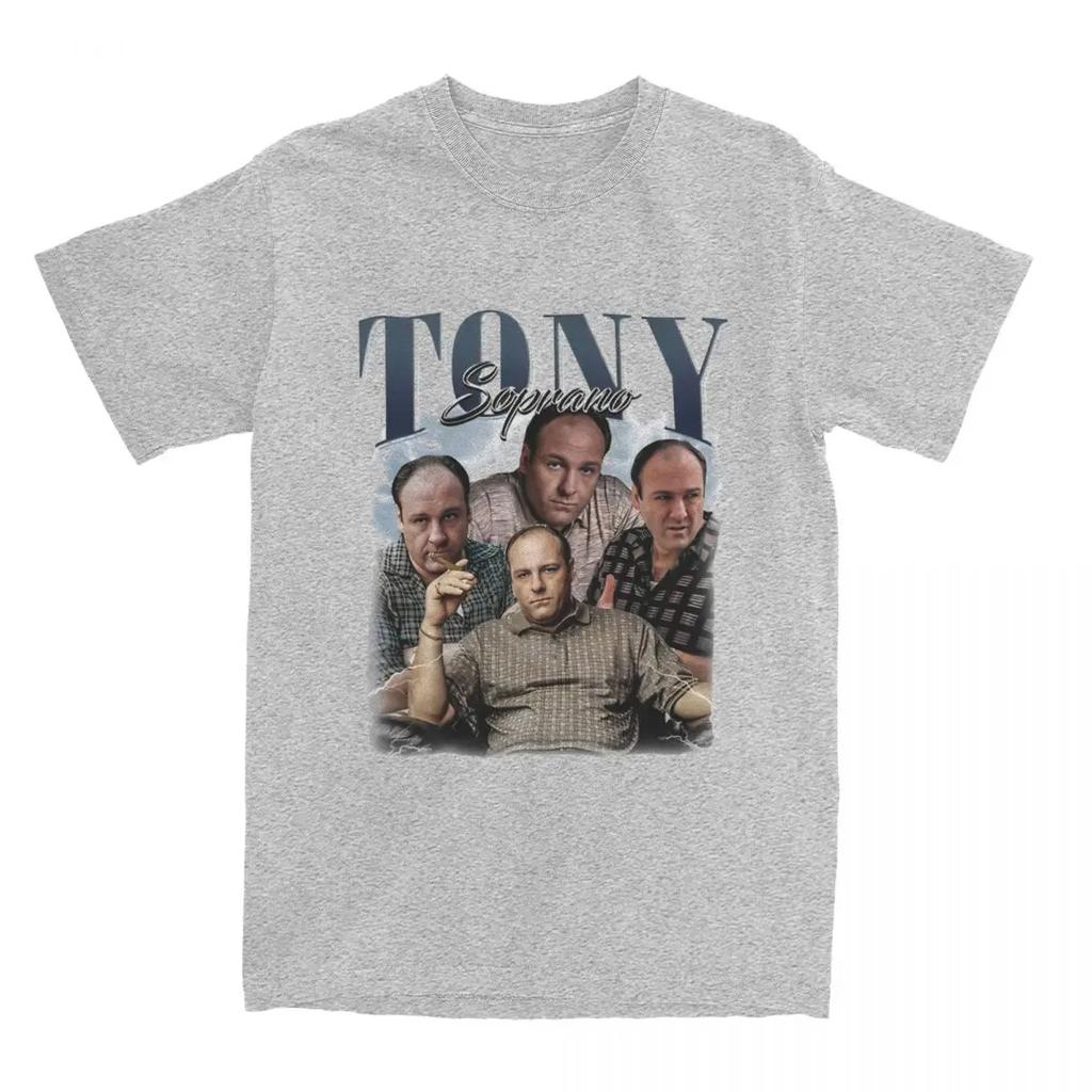 T-shirt Estiva Vintage Tony Soprano Uomo Donna The Sopranos Film Divertente T-shirt Manica Corta Girocollo Cotone Top Estate