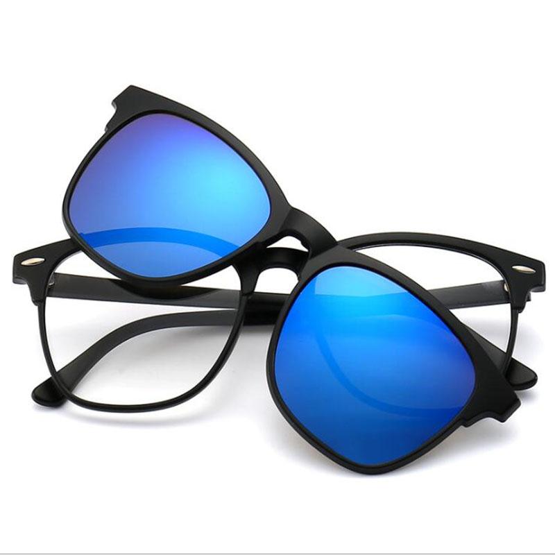 

2332 Magnet Clip Half Frame Myopia Eyeglasses 0 -0.5 -1.0 -2.0 To -6.0 Hyperopia Sunglasses +0.5 +1.0 +2.0 To +6 0